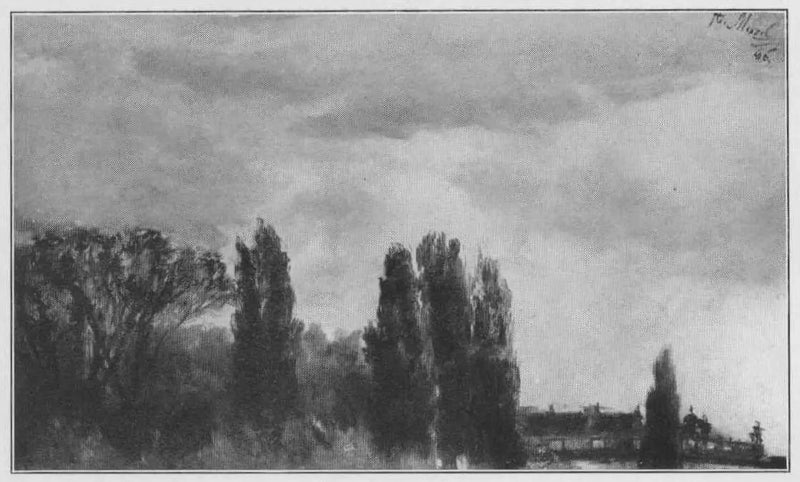 Widok na park Prinsen Albrecht - Adolph von Menzel