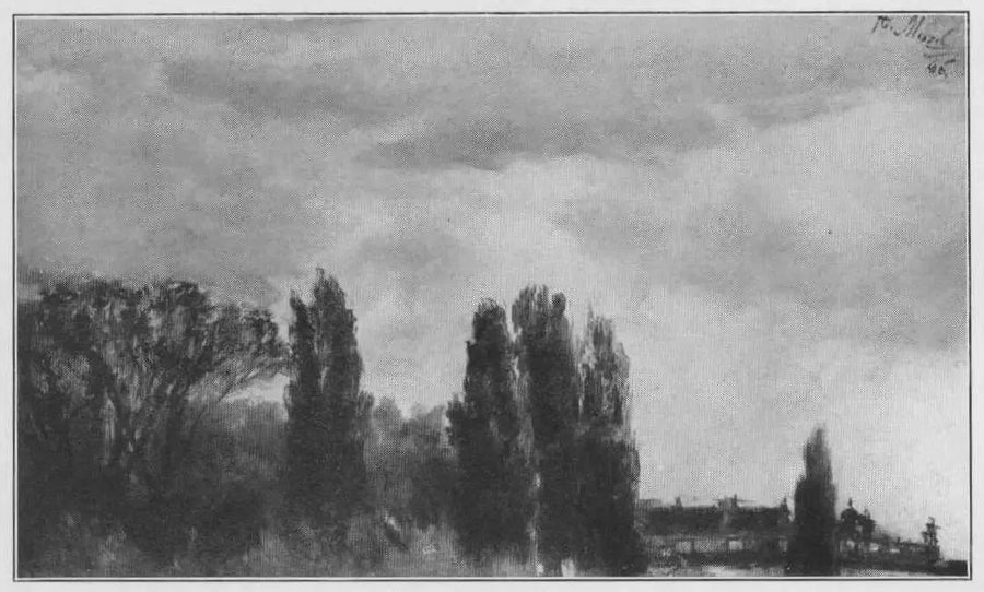 Widok na park Prinsen Albrecht - Adolph von Menzel