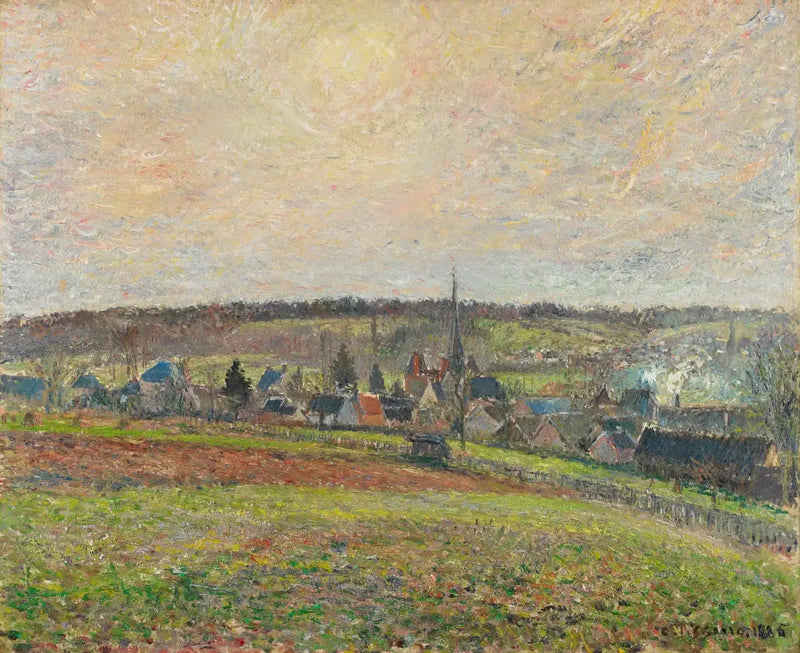 Widok na wieś Éragny - Camille Pissarro