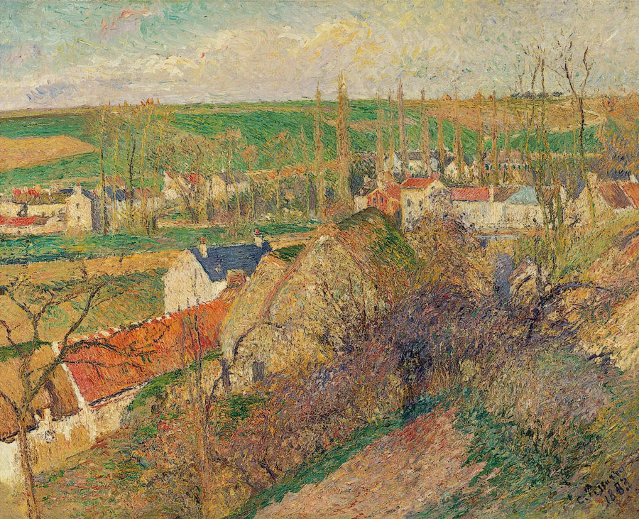 Widok na wieś Osny - Camille Pissarro