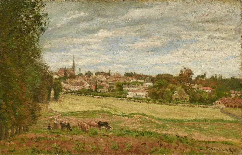 Widok na wieś Marly-le-Roi - Camille Pissarro