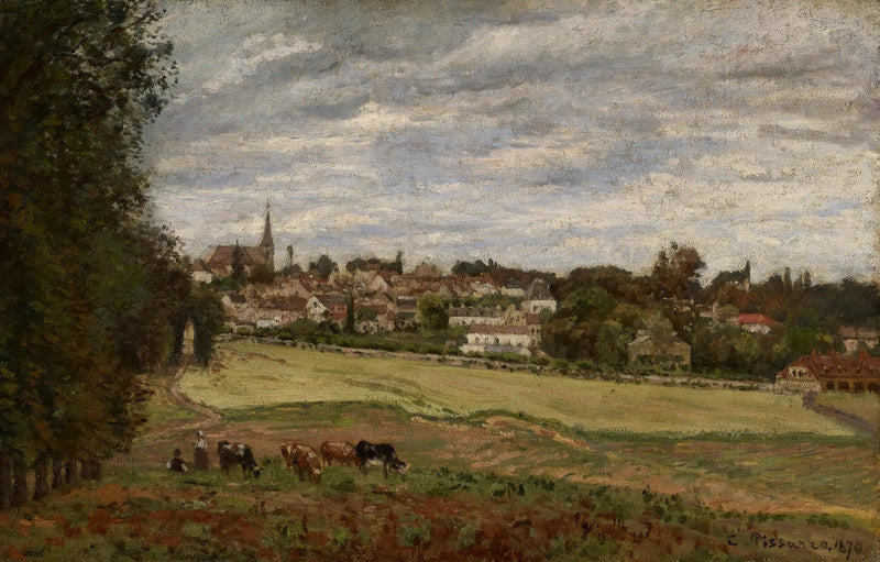 Widok na wieś Marly-le-Roi - Camille Pissarro