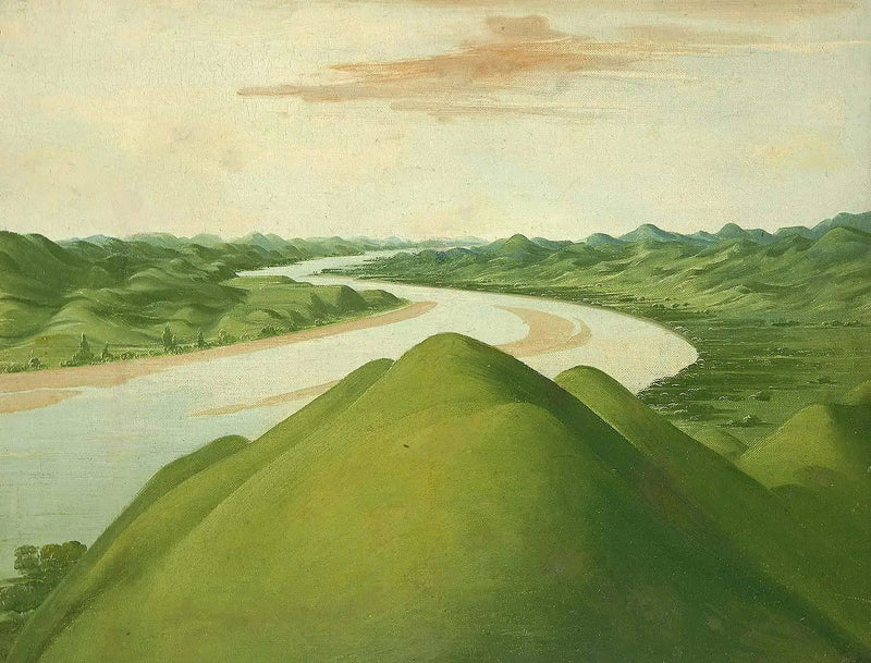 Widok na „Cross Timbers”, Teksas - George Catlin