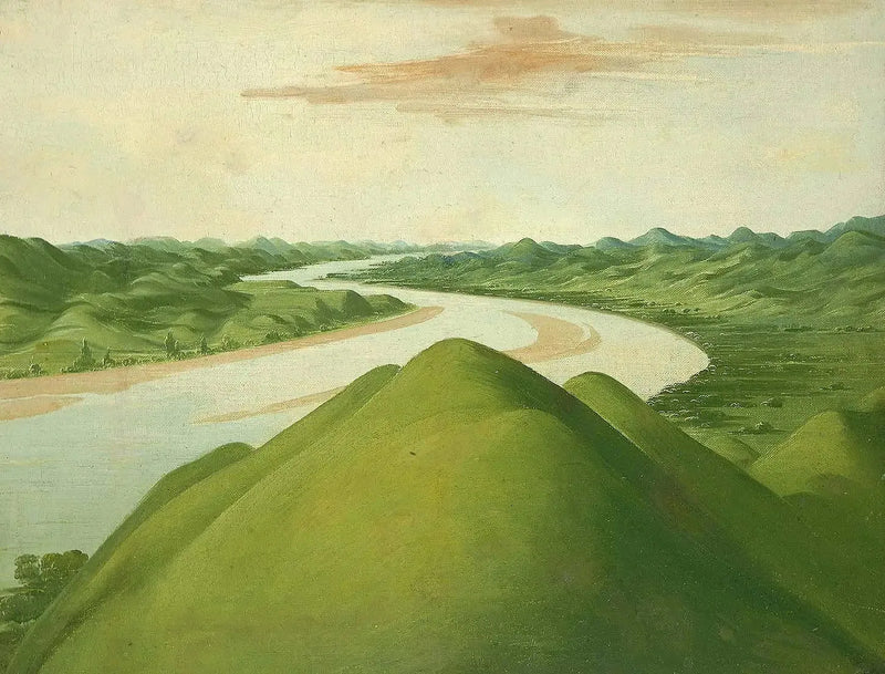 Widok na „Cross Timbers”, Teksas - George Catlin