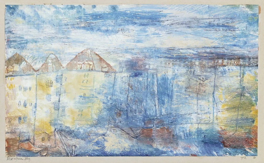 Widok na plac - Paul Klee