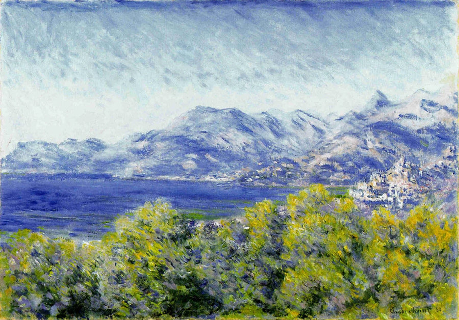 Widok na Ventimiglia W878 - Claude Monet