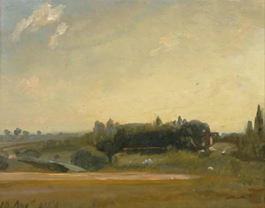 Widok na plebanię, East Bergholt - John Constable