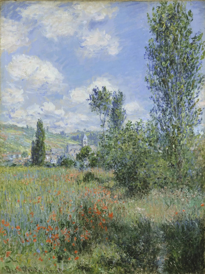 Widok na Vétheuil W592 - Claude Monet