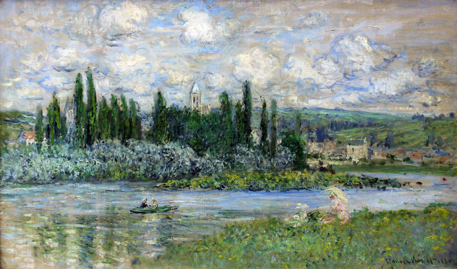 Widok na Vétheuil W609 - Claude Monet