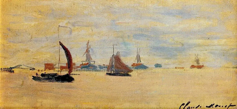 Widok na Voorzaan W176 - Claude Monet