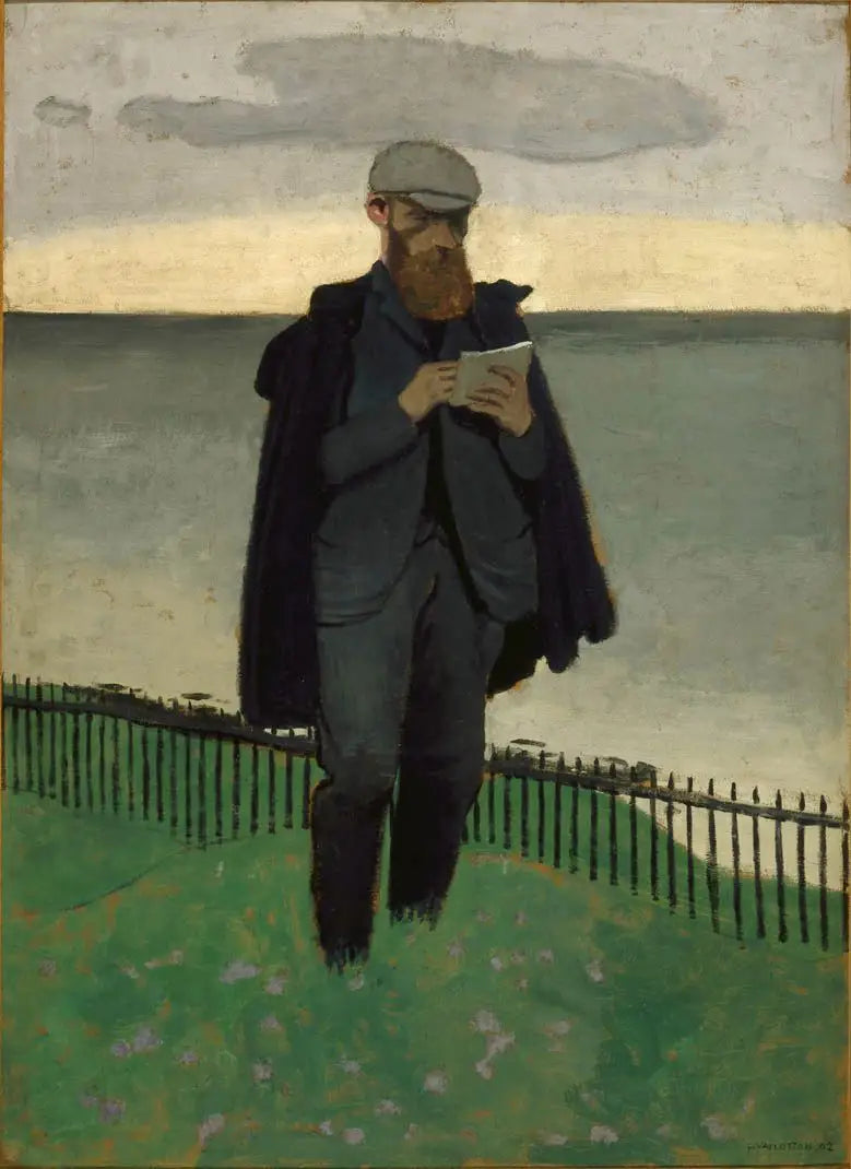 Vuillard rysujący w Honfleur - Félix Vallotton