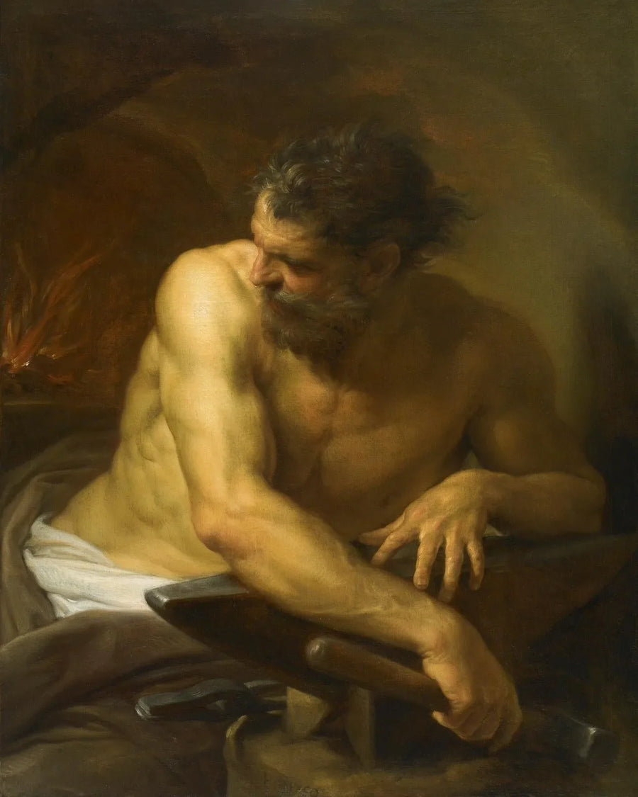 Vulcain w swojej kuźni - Pompeo Batoni
