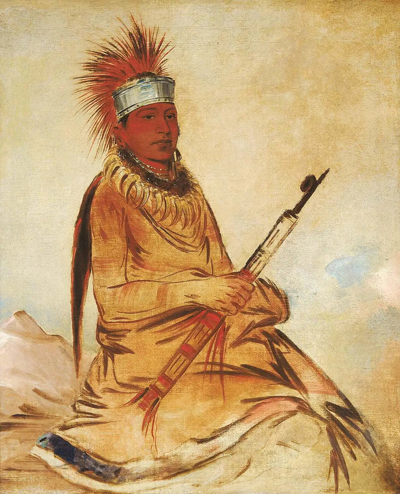 W'y-ee-yogh, człowiek rozsądny, dobry człowiek - George Catlin