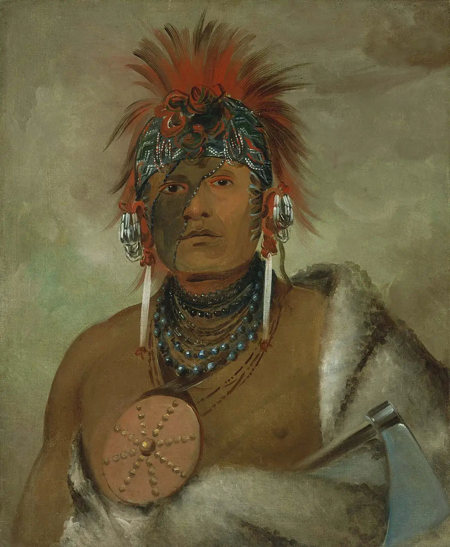 Wá-hón-ga-shee, No Fool, wielki głupiec - George Catlin