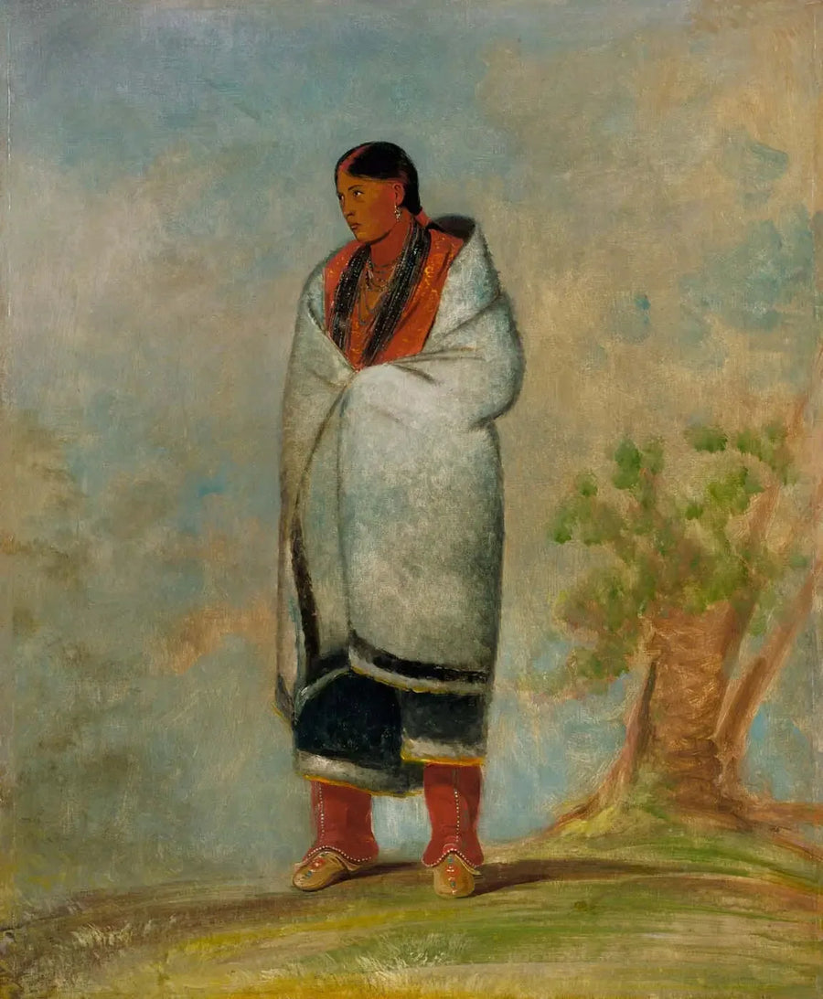 Wa-quóth-e-qua, kobieta jelenia, kobieta wieloryba - George Catlin