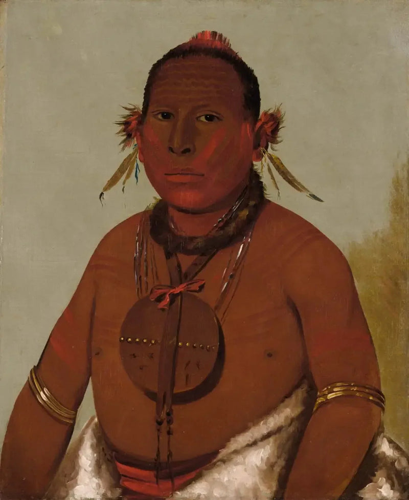 Wa-sáw-me-saw, Ryczący grzmot, najmłodszy syn Czarny Sokół - George Catlin