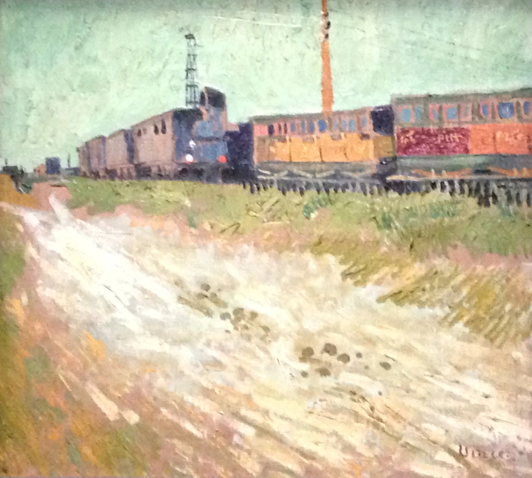 Wagons de chemin de fer à Arles F446 de Vincent van Gogh, Musée Angladon