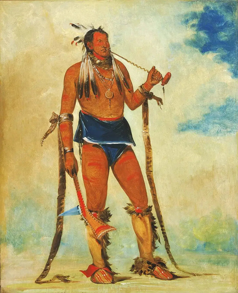 Wah-chee-háhs-ka, człowiek, który wszystko pokazuje na zewnątrz - George Catlin