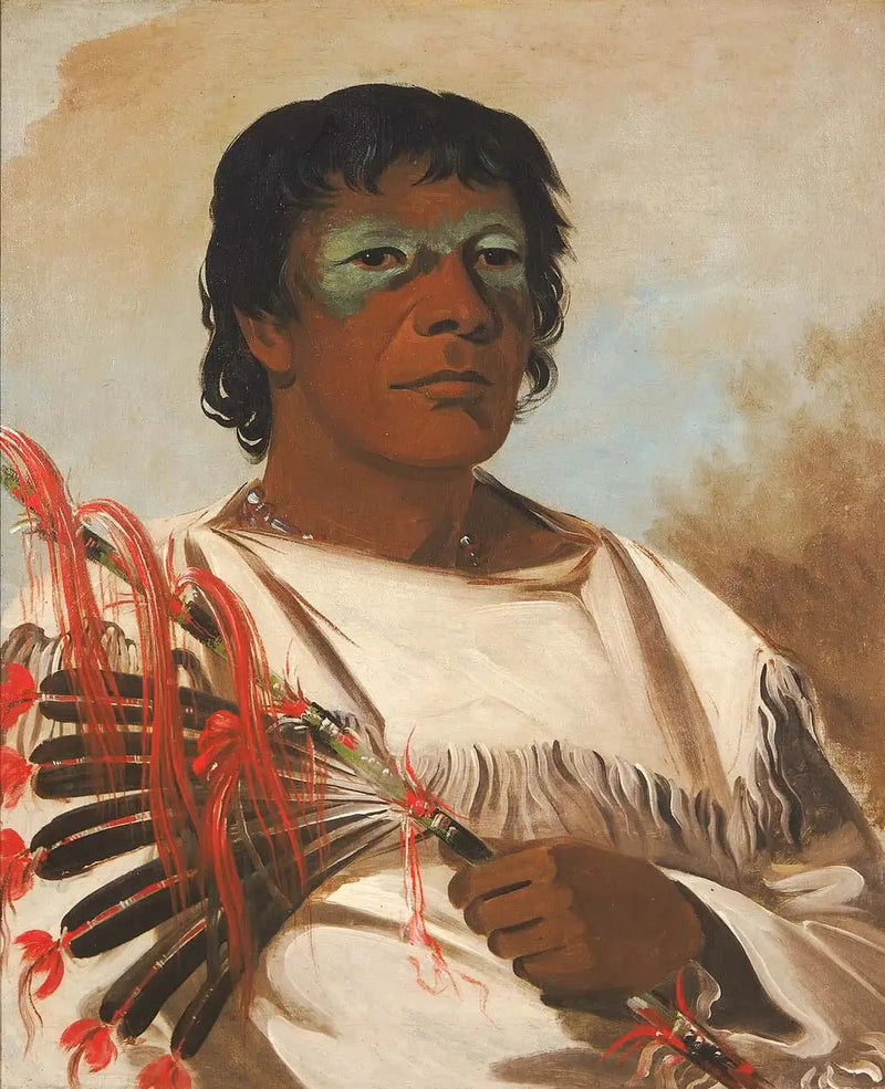 Wah-pe-kée-suck, Nuage Blanc (zwany Prorokiem), doradca Black Hawka - George Catlin