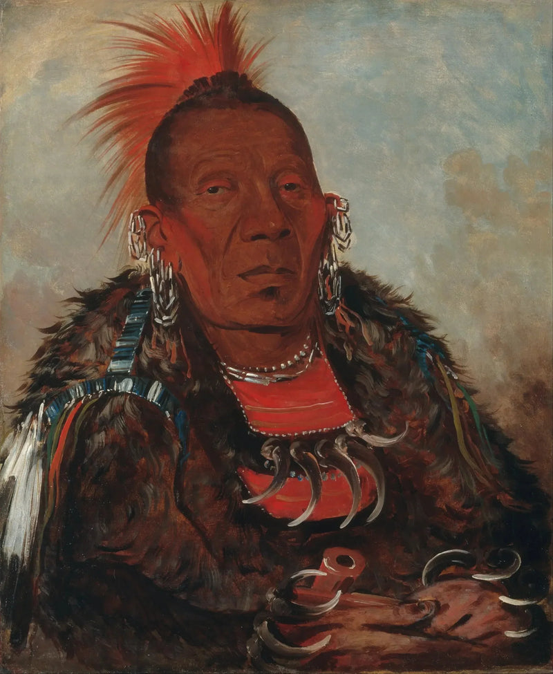 Wah-ro-née-sah, otaczacz, przywódca plemienia - George Catlin