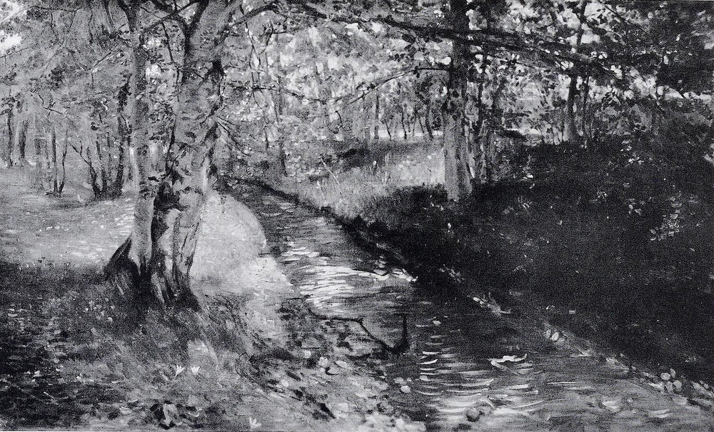 Waldbach bei St. Heinrich am Starnberger See - Lovis Corinth image 1 copie de tableau peinte à la main