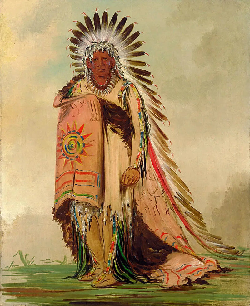 Wán-ee-ton, przywódca plemienia - George Catlin