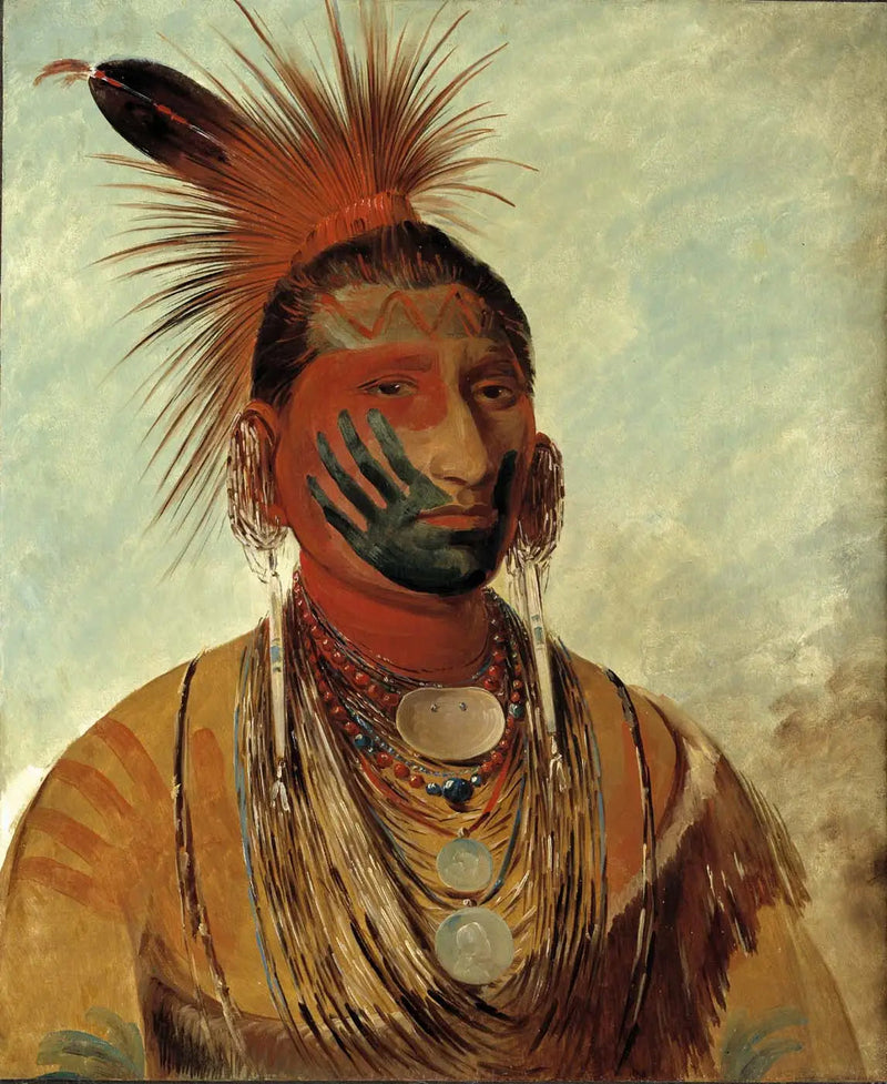 Wash-ka-mon-ya, Szybki Tancerz, wojownik - George Catlin