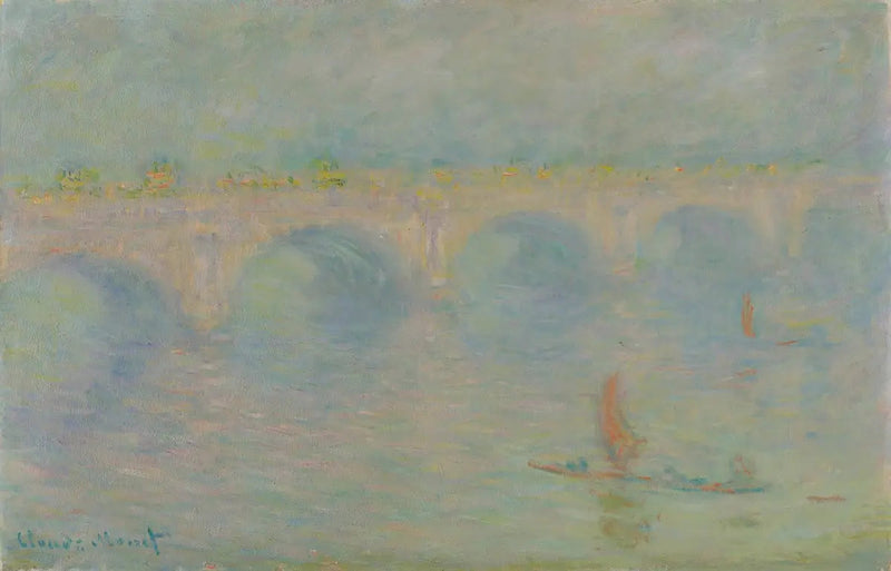 Most Waterloo, efekt światła słonecznego - Claude Monet