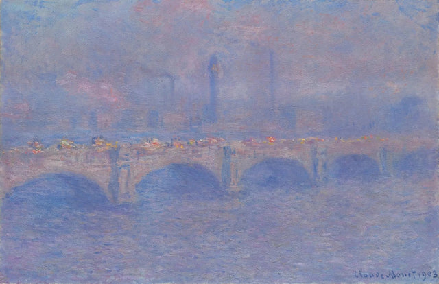 Most Waterloo, efekt słońca - Claude Monet