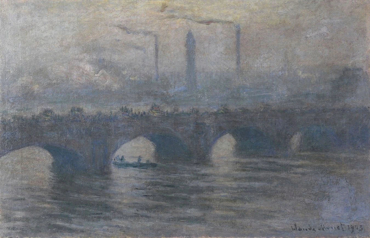Waterloo Bridge, szara pogoda W1562 - Claude Monet