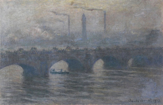 Waterloo Bridge, szara pogoda W1562 - Claude Monet