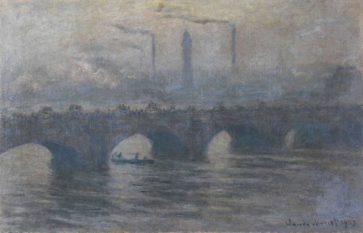Waterloo Bridge, szara pogoda W1562 - Claude Monet