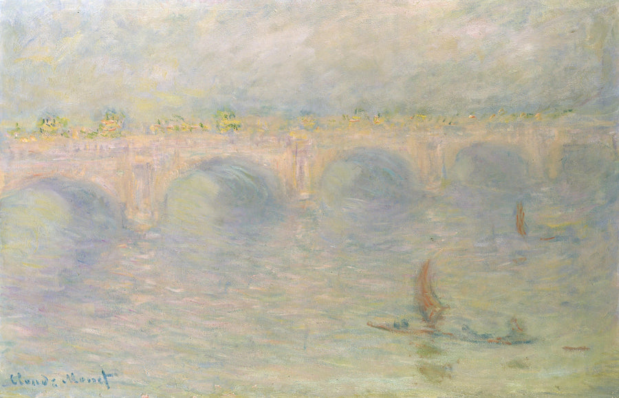 Most Waterloo, światło pastelowe W1593 - Claude Monet