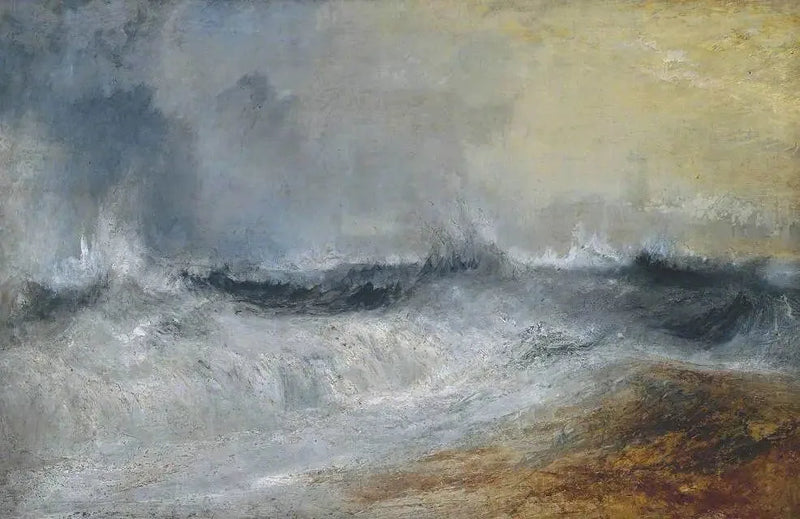 Fale uderzające o wiatr - J. M. W. Turner