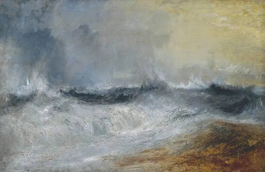 Fale uderzające o wiatr - J. M. W. Turner