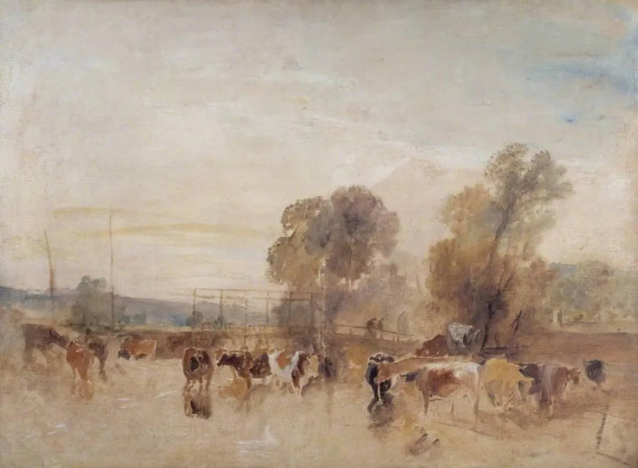 Weir i bydło - J. M. W. Turner
