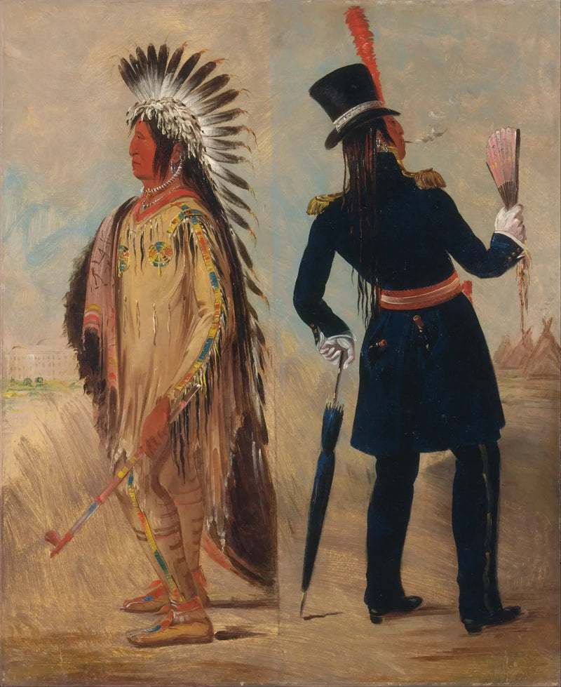 Wi-jún-jon, Głowa jajka gołębia (Światło) Wychodząc i wracając z Waszyngtonu - George Catlin