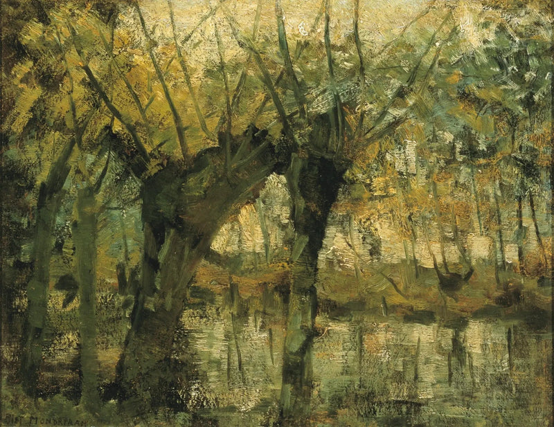 Willow Grove: Impresja światła i cienia - Piet Mondrian