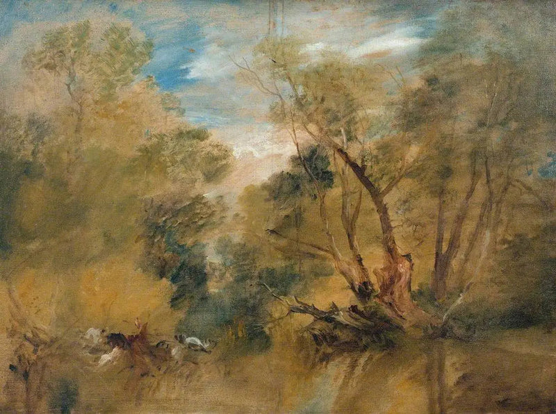 Wierzby przy strumieniu - J. M. W. Turner