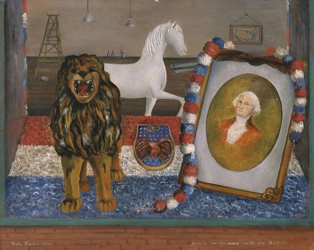 Vitrine dans une rue de Detroit - Frida Kahlo image 1 reproduction de peinture à l’huile