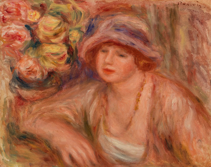 Kobieta oparta (Woman Leaning) - Pierre-Auguste Renoir
