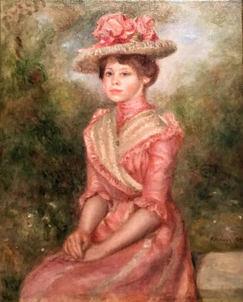 Yvonne w różu - Pierre-Auguste Renoir