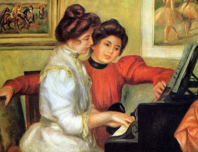 Yvonne i Christine Lerolle przy fortepianie - Pierre-Auguste Renoir