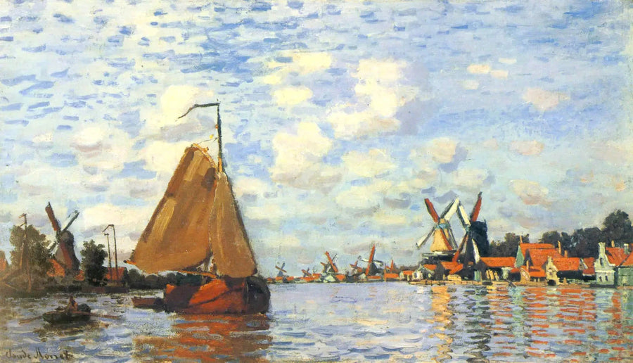 La Zaan w Zaandam W172 - Claude Monet