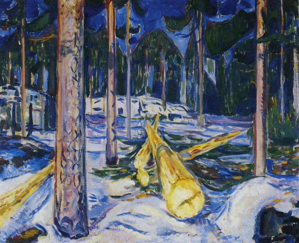 Zone d'abattage - Edvard Munch image 1 copie peinte à la main à l’huile