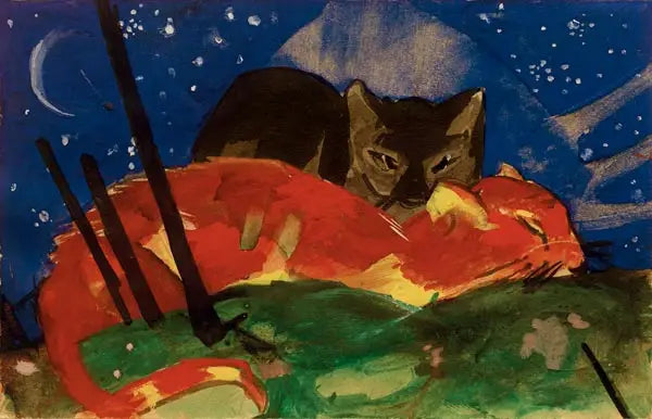 Reproduction du tableau « Q30077082 - Franz Marc » par Alpha Reproduction en peinture à l’huile