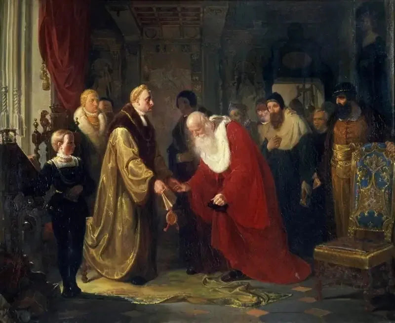 Zygmunt I nadaje szlachectwo profesorom Uniwersytetu Jagiellońskiego - Jan Matejko image 1 reproduction de peinture à l’huile